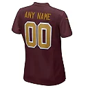 Zennovawear Washington Football Team Women Alternate Custom Jersey - Burgundy