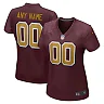 Zennovawear Washington Football Team Women Alternate Custom Jersey - Burgundy
