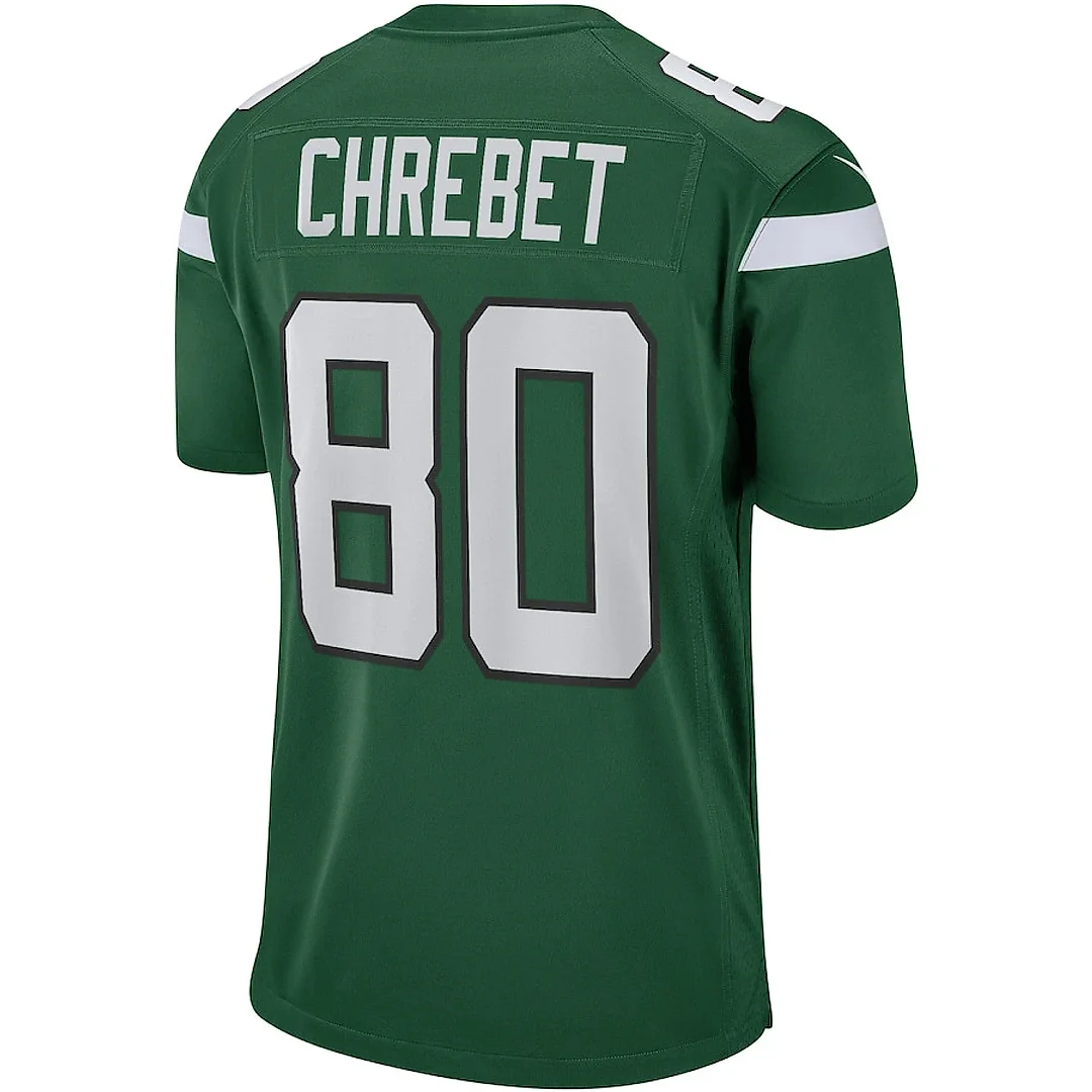 Zennovawear Wayne Chrebet 80 New York Jets Men Game Retired Jersey - Gotham Green