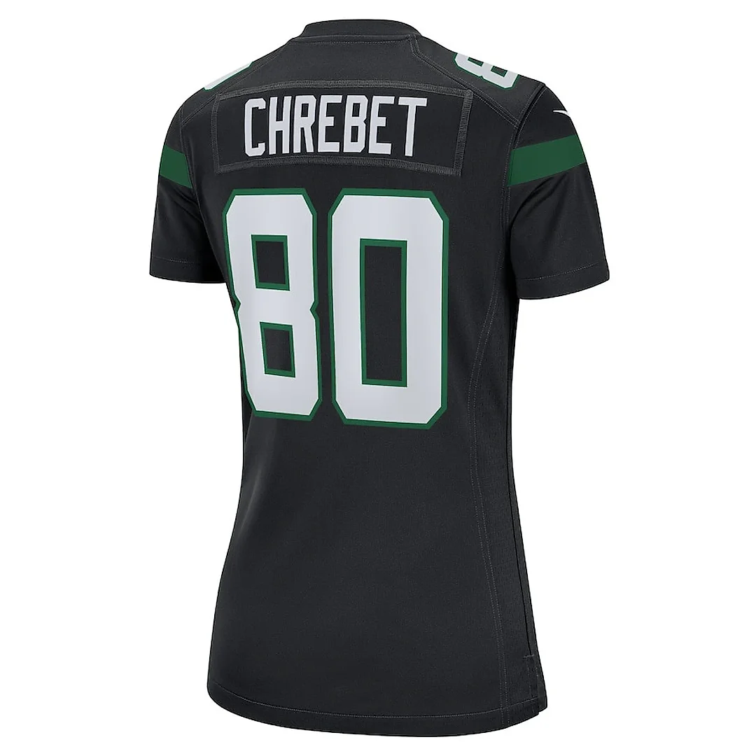 Zennovawear Wayne Chrebet 80 New York Jets Women Retired Jersey - Black