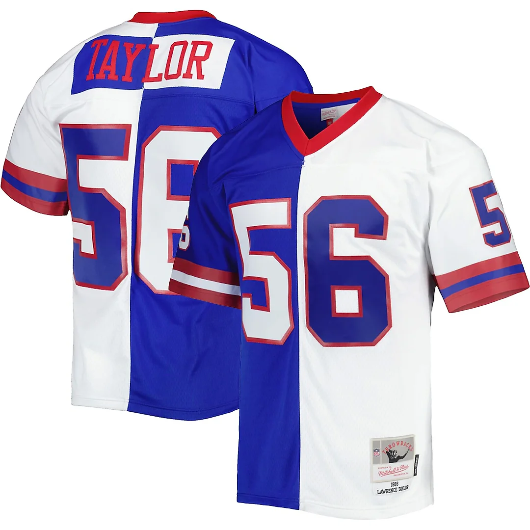 Zennovawear Lawrence Taylor New York Giants 1986 Split Legacy Replica Jersey - Royal/White