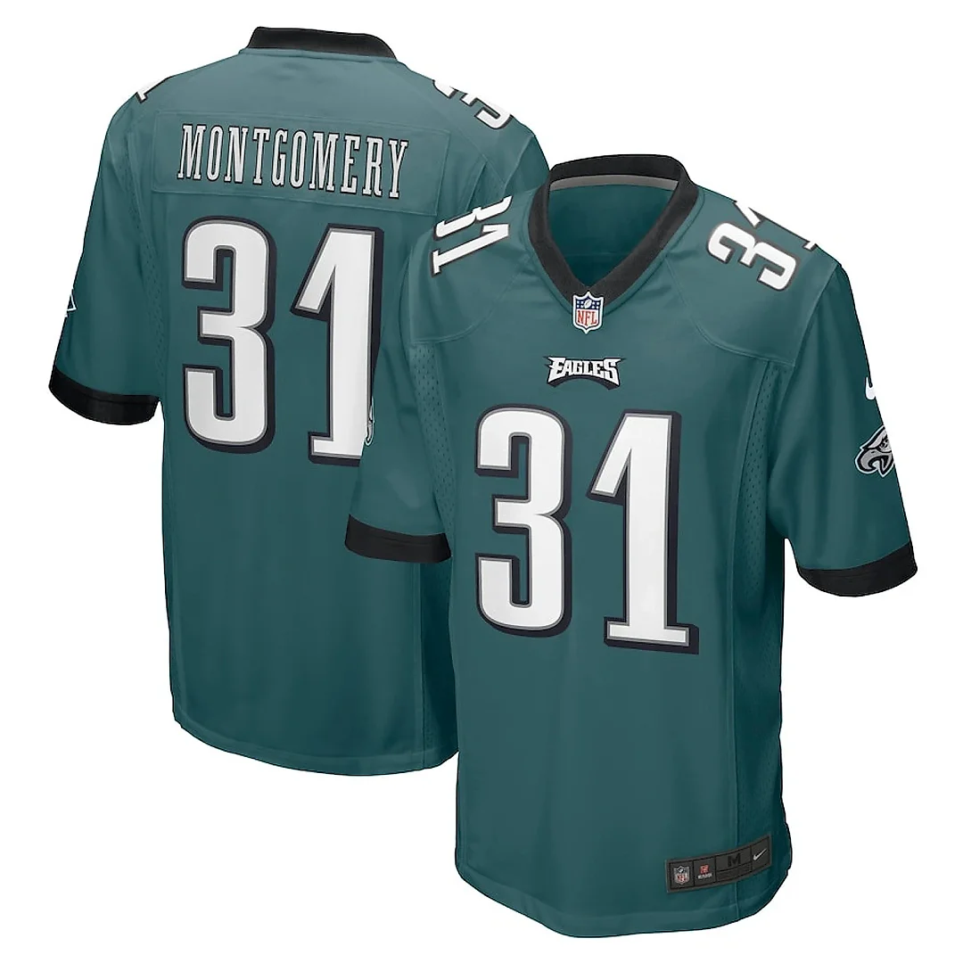 Zennovawear Wilbert Montgomery 31 Philadelphia Eagles Men Retired Jersey - Midnight Green