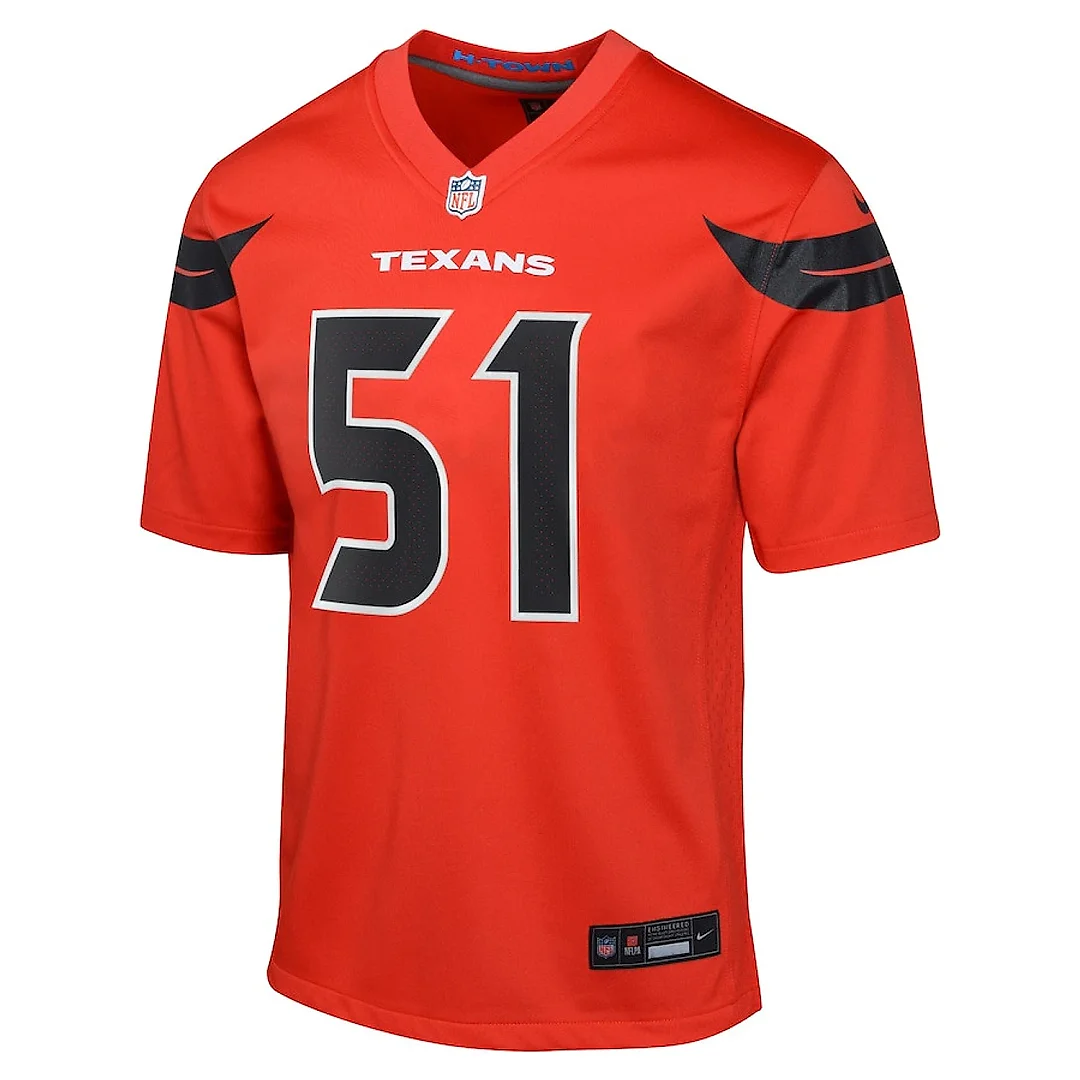 Zennovawear Will Anderson Jr. 51 Houston Texans Youth Alternate Game Jersey - Red