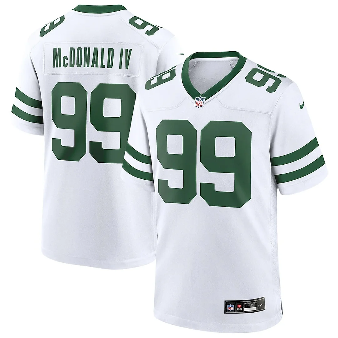 Zennovawear Will McDonald IV 99 New York Jets Game Men Jersey - Legacy White