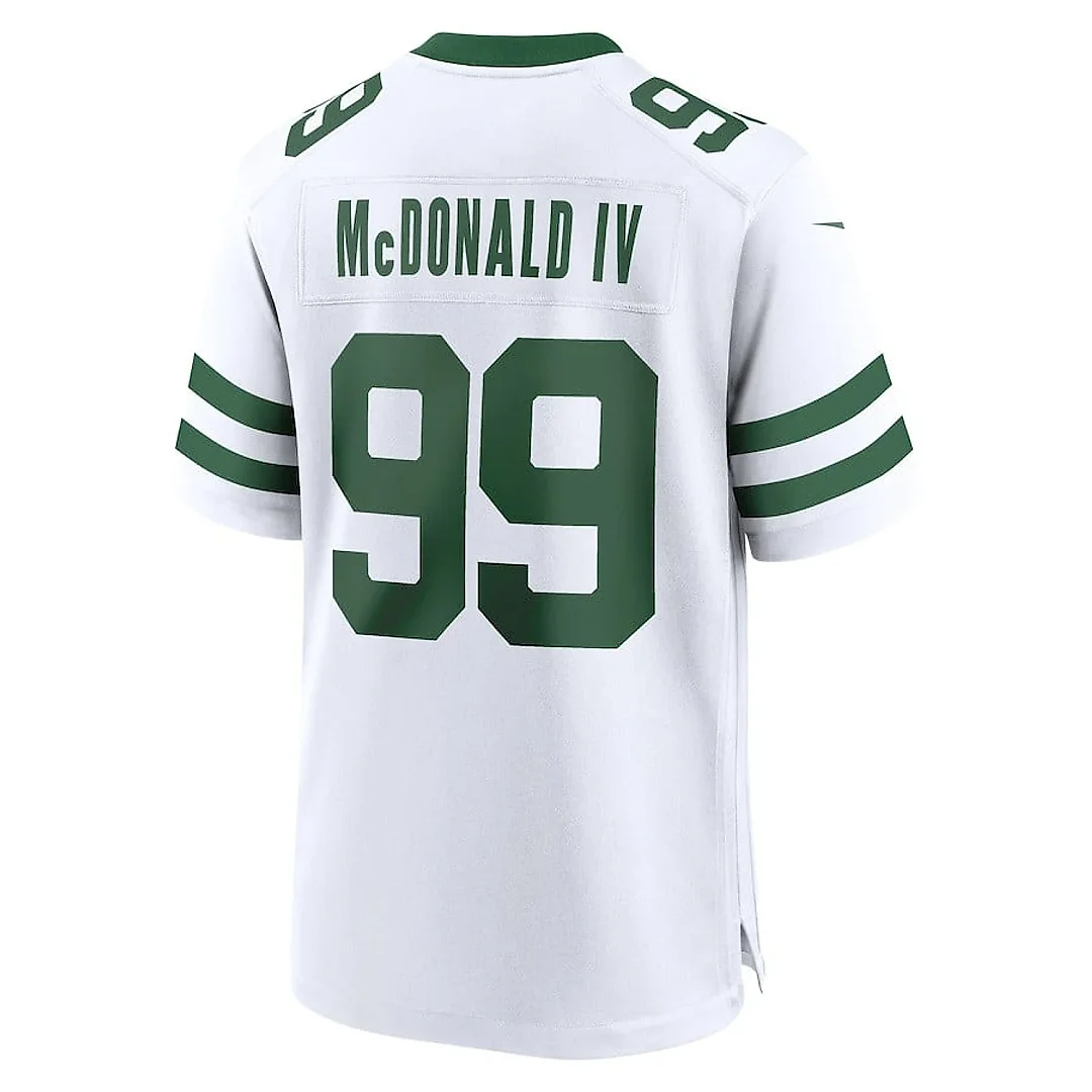 Zennovawear Will McDonald IV 99 New York Jets Game Men Jersey - Legacy White
