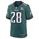 Zennovawear Will Shipley 28 Philadelphia Eagles Super Bowl LIX YOUTH Jersey - Midnight Green