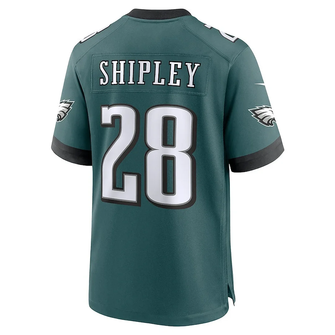 Zennovawear Will Shipley 28 Philadelphia Eagles Super Bowl LIX YOUTH Jersey - Midnight Green