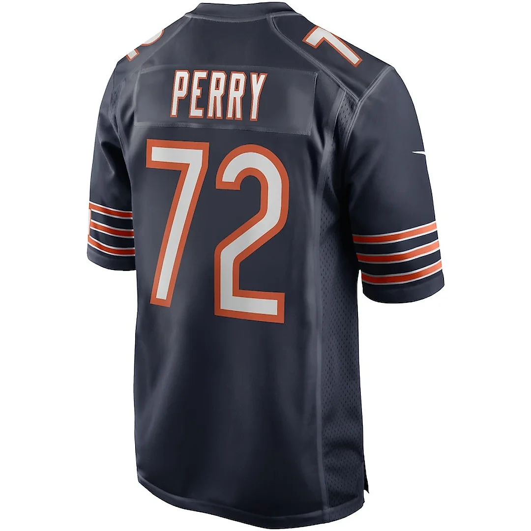 Zennovawear William Perry 72 Chicago Bears Men Game Retired Jersey - Navy