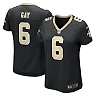 Zennovawear Willie Gay 6 New Orleans Saints Women's Game Jersey - Black