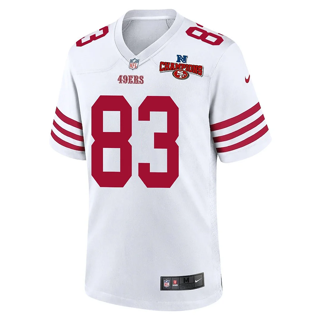 Zennovawear Willie Snead IV 83 San Francisco 49ers NFC Champions Patch Game Men Jersey - White