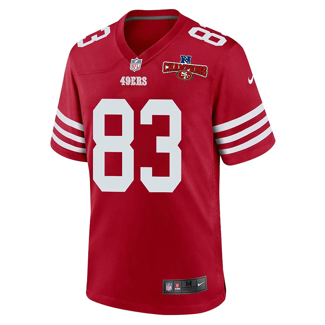 Zennovawear Willie Snead IV 83 San Francisco 49ers NFC Champions Patch Game Men Jersey - Scarlet