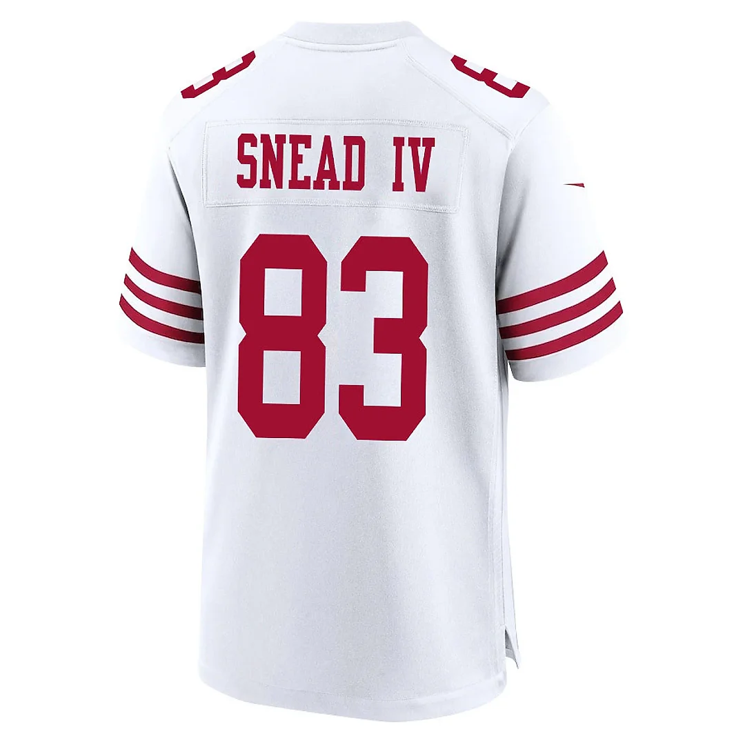 Zennovawear Willie Snead IV 83 San Francisco 49ers NFC Champions Patch Game Men Jersey - White