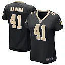 Zennovawear Women's Alvin Kamara Black New Orleans Saints Game Jersey