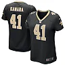 Zennovawear Women's Alvin Kamara Black New Orleans Saints Game Jersey