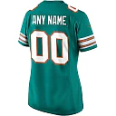 Zennovawear Women's Aqua Miami Dolphins Alternate Custom Game Jersey