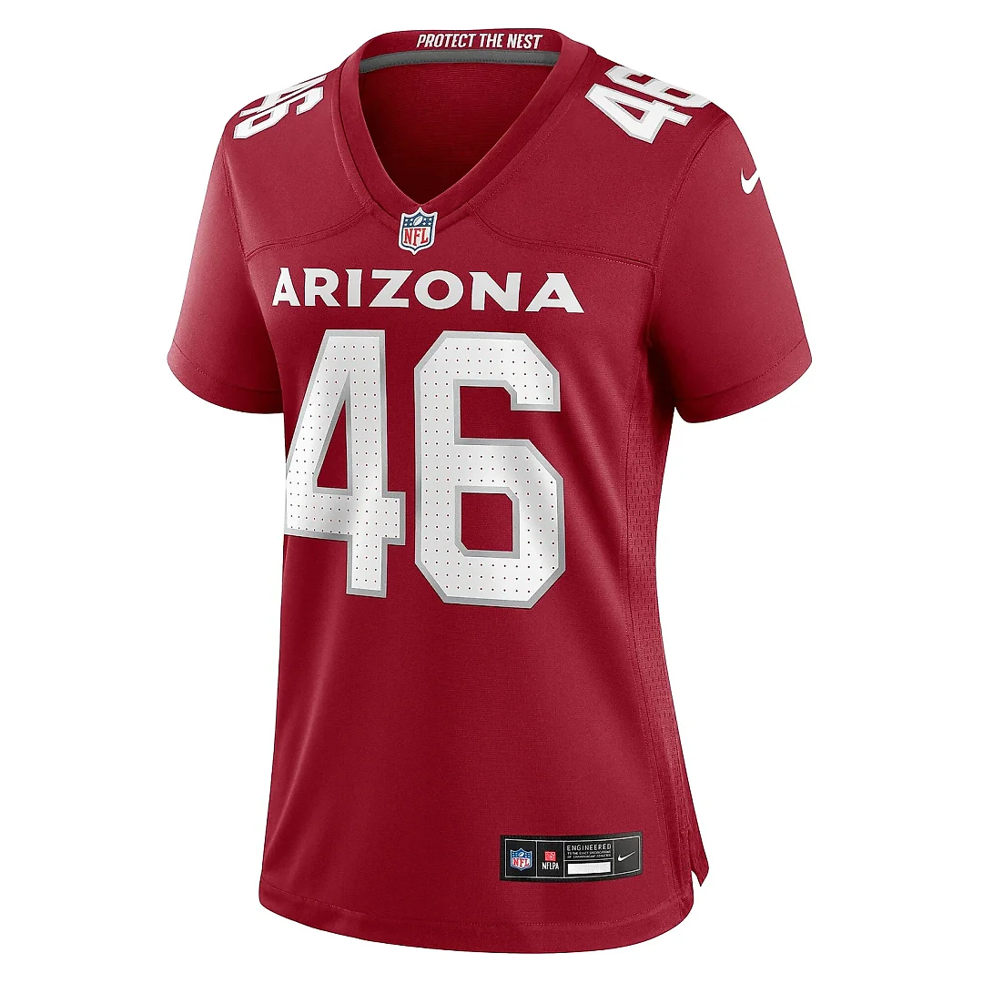 Zennovawear Women's Arizona Cardinals Aaron Brewer Cardinal Game Jersey