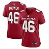 Zennovawear Women's Arizona Cardinals Aaron Brewer Cardinal Game Jersey