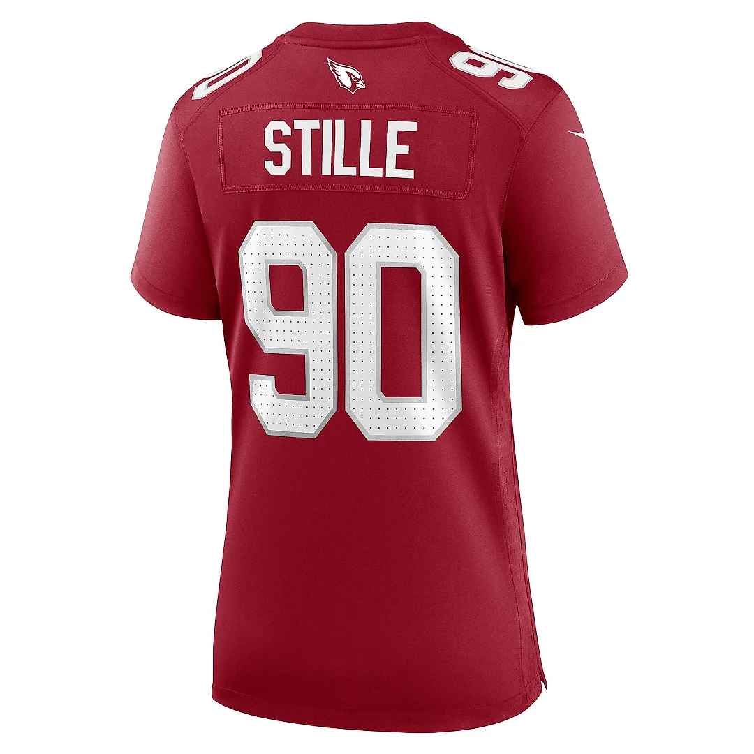 Zennovawear Women's Arizona Cardinals Ben Stille Cardinal Team Game Jersey