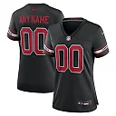 Zennovawear Women's Arizona Cardinals Black Alternate Custom Game Jersey