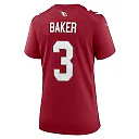 Zennovawear Women's Arizona Cardinals Budda Baker Cardinal Team Game Jersey