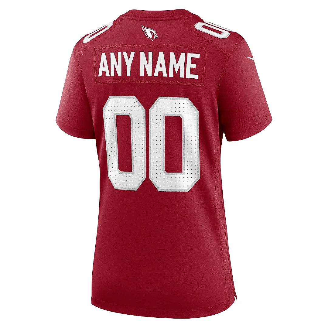 Zennovawear Women's Arizona Cardinals Cardinal Custom Game Jersey