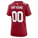 Zennovawear Women's Arizona Cardinals Cardinal Custom Game Jersey