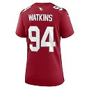 Zennovawear Women's Arizona Cardinals Carlos Watkins Cardinal Game Player Jersey