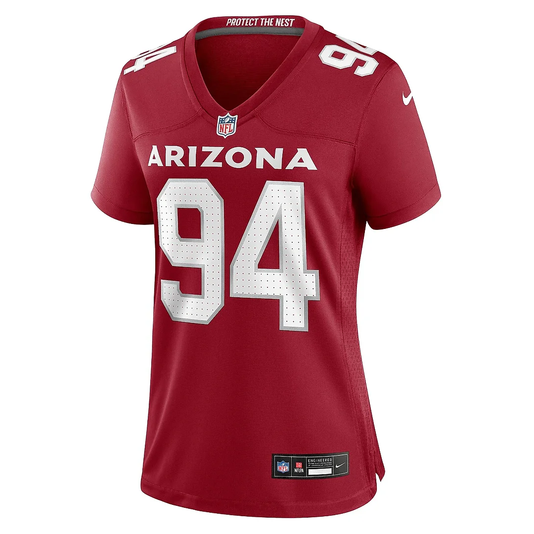 Zennovawear Women's Arizona Cardinals Carlos Watkins Cardinal Game Player Jersey