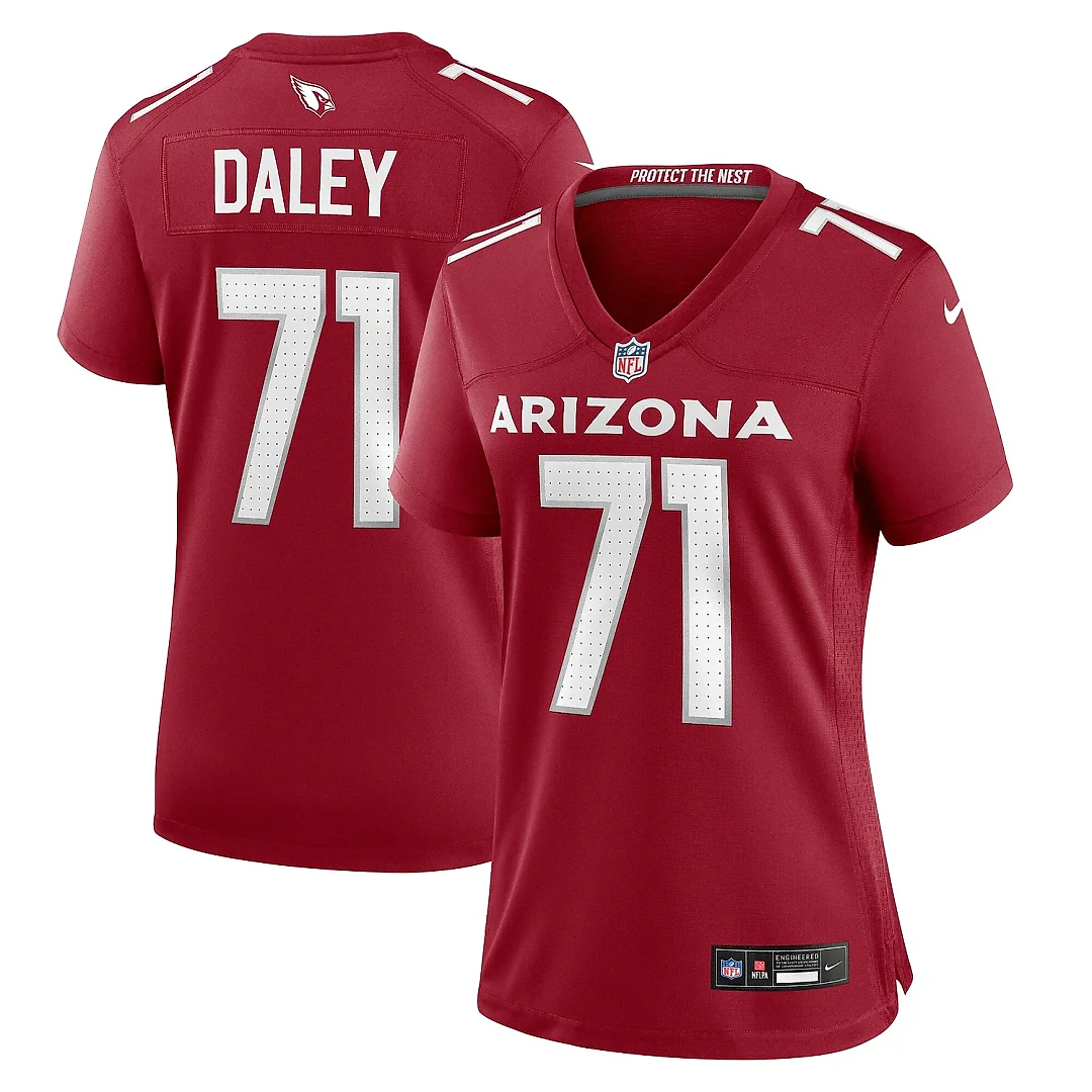 Zennovawear Women's Arizona Cardinals Dennis Daley Cardinal Women's Team Color Jersey