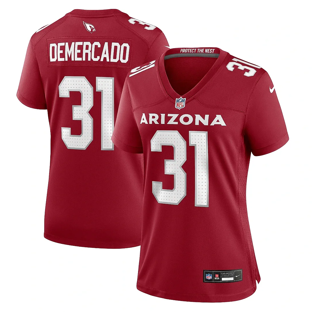 Zennovawear Women's Arizona Cardinals Emari Demercado Cardinal Game Jersey