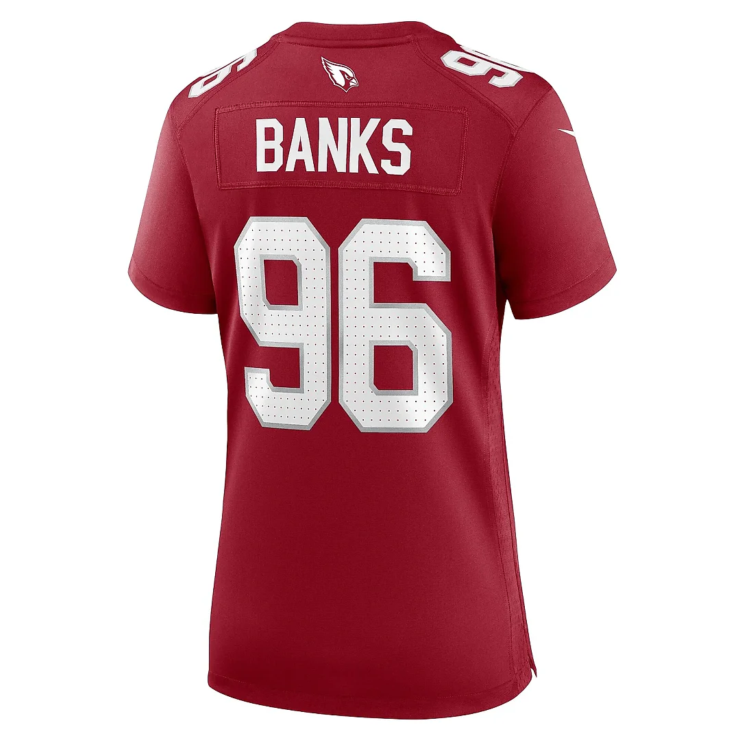 Zennovawear Women's Arizona Cardinals Eric Banks Cardinal Game Jersey