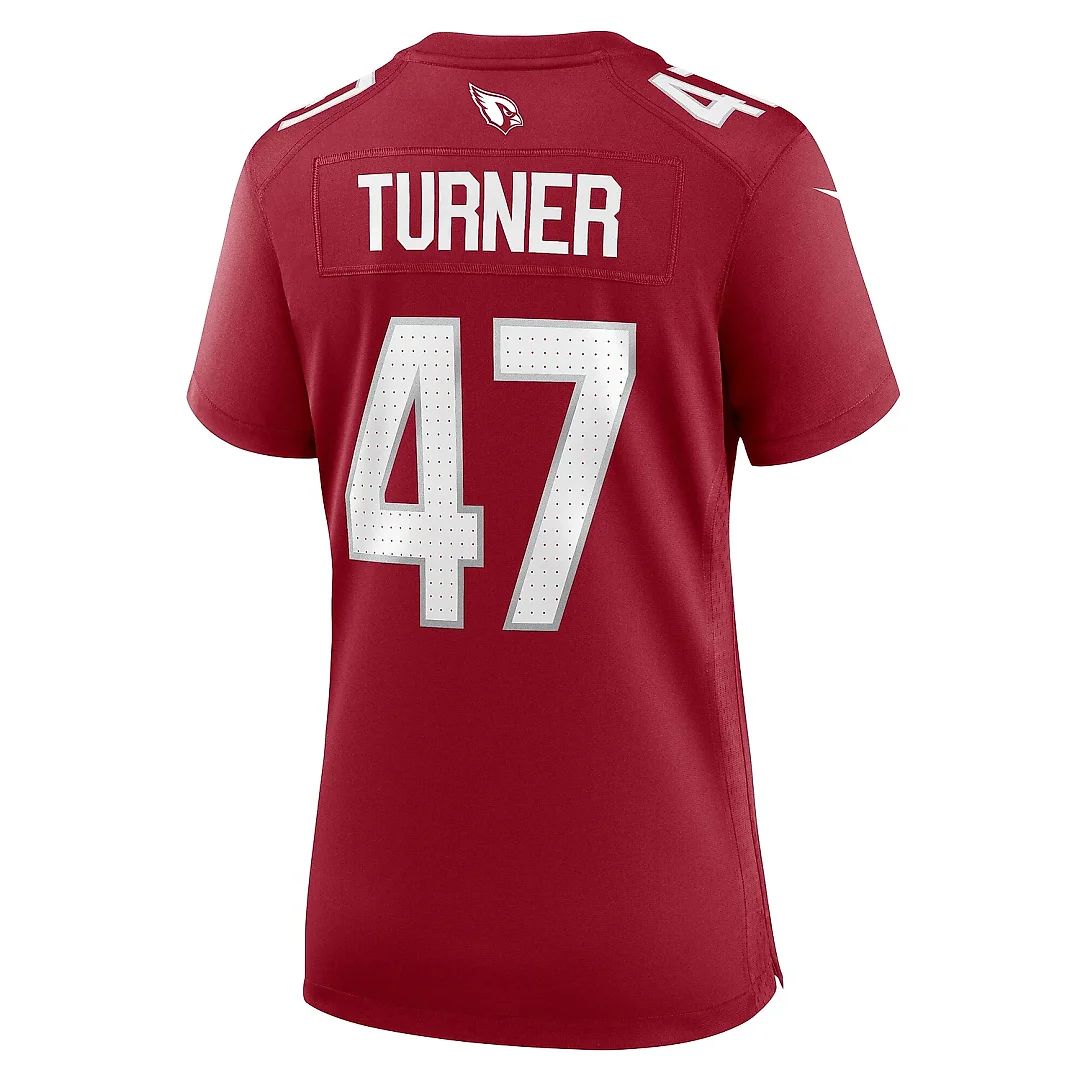 Zennovawear Women's Arizona Cardinals Ezekiel Turner Cardinal Team Game Jersey