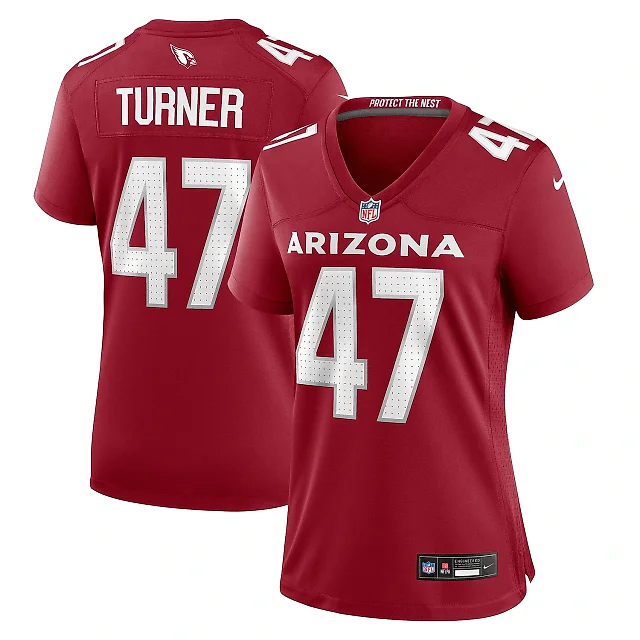 Zennovawear Women's Arizona Cardinals Ezekiel Turner Cardinal Team Game Jersey