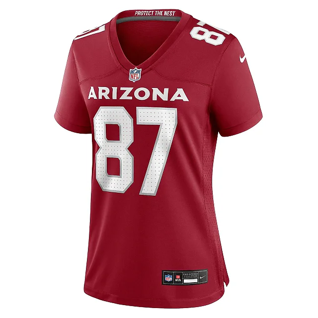 Zennovawear Women's Arizona Cardinals Geoff Swaim Cardinal Team Game Jersey