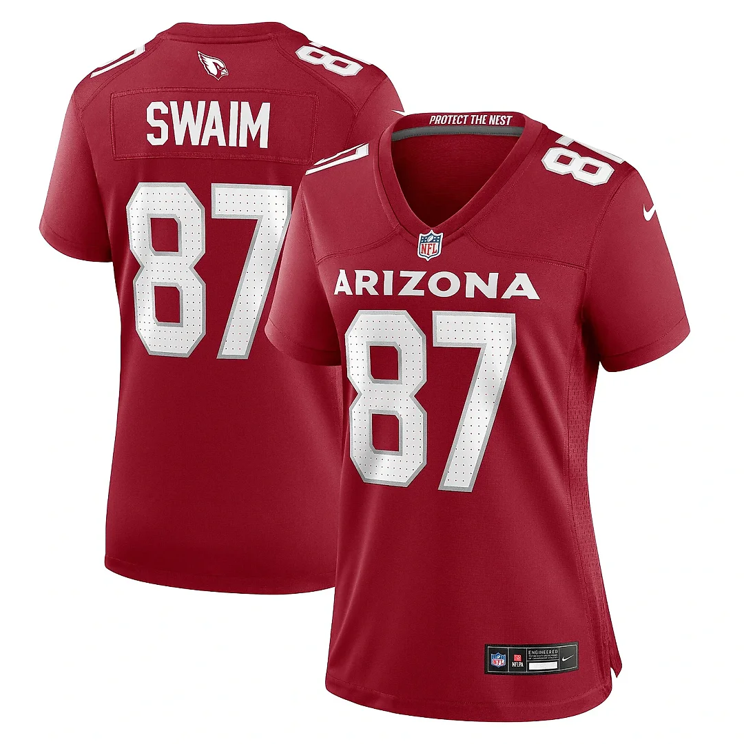 Zennovawear Women's Arizona Cardinals Geoff Swaim Cardinal Team Game Jersey