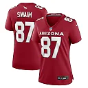 Zennovawear Women's Arizona Cardinals Geoff Swaim Cardinal Team Game Jersey