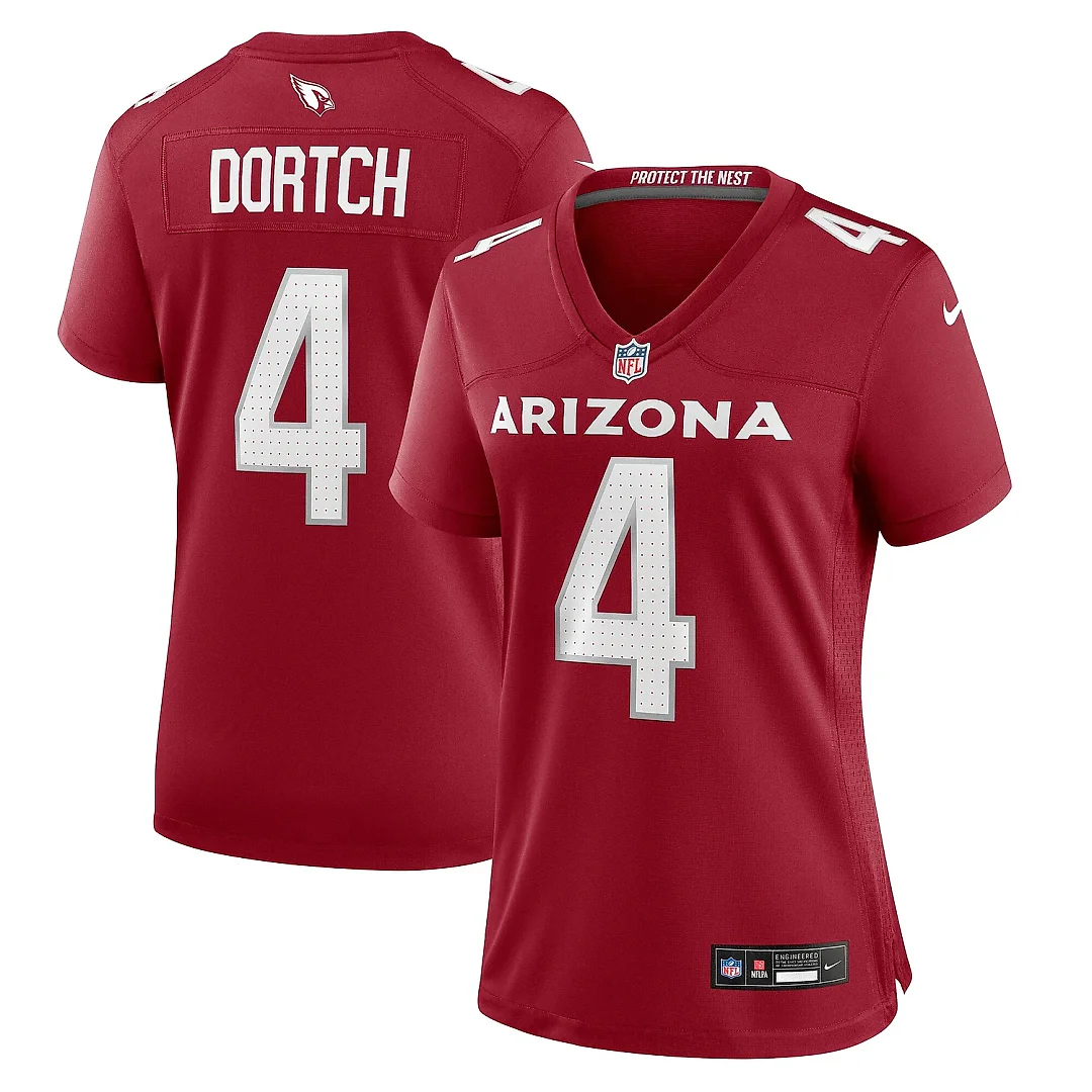 Zennovawear Women's Arizona Cardinals Greg Dortch Cardinal Team Game Jersey
