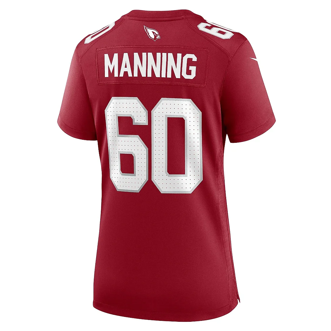 Zennovawear Women's Arizona Cardinals Ilm Manning Cardinal Team Game Jersey