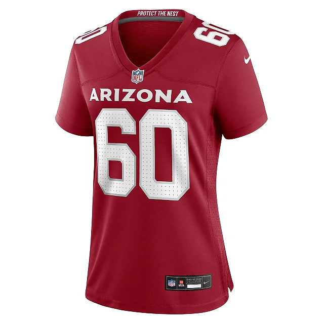 Zennovawear Women's Arizona Cardinals Ilm Manning Cardinal Team Game Jersey
