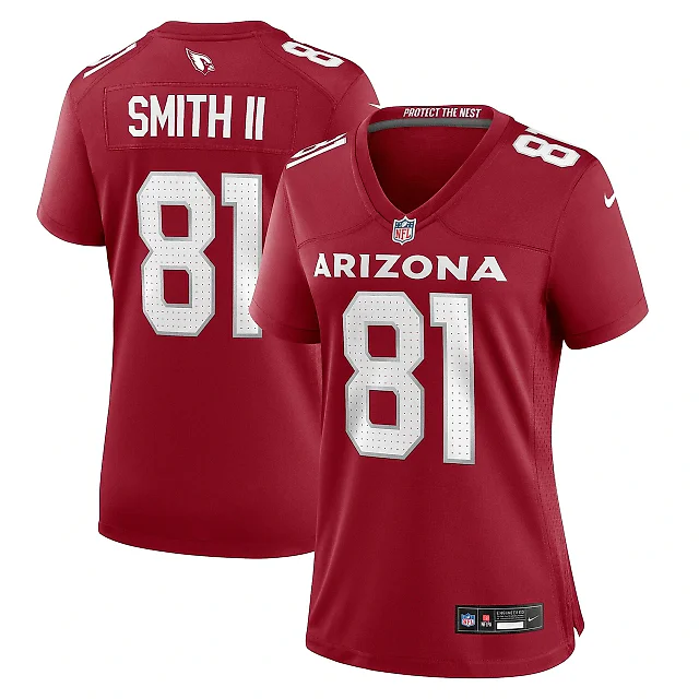 Zennovawear Women's Arizona Cardinals Jeff Smith II Cardinal Game Jersey