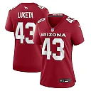 Zennovawear Women's Arizona Cardinals Jesse Luketa Cardinal Game Jersey