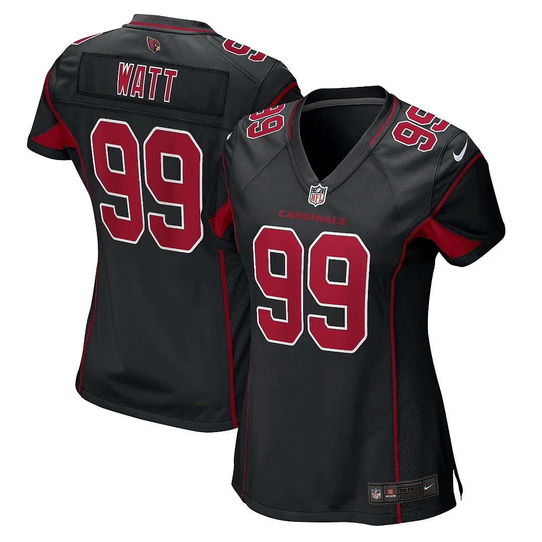 Zennovawear Women's Arizona Cardinals J.J. Watt Black 2nd Alternate Game Jersey