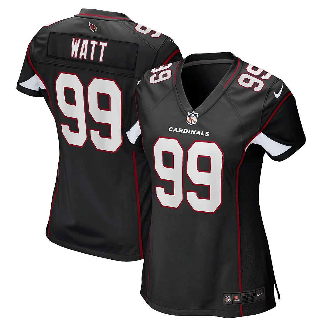 Zennovawear Women's Arizona Cardinals J.J. Watt Black Alternate Game Jersey