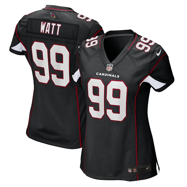 Zennovawear Women's Arizona Cardinals J.J. Watt Black Alternate Game Jersey