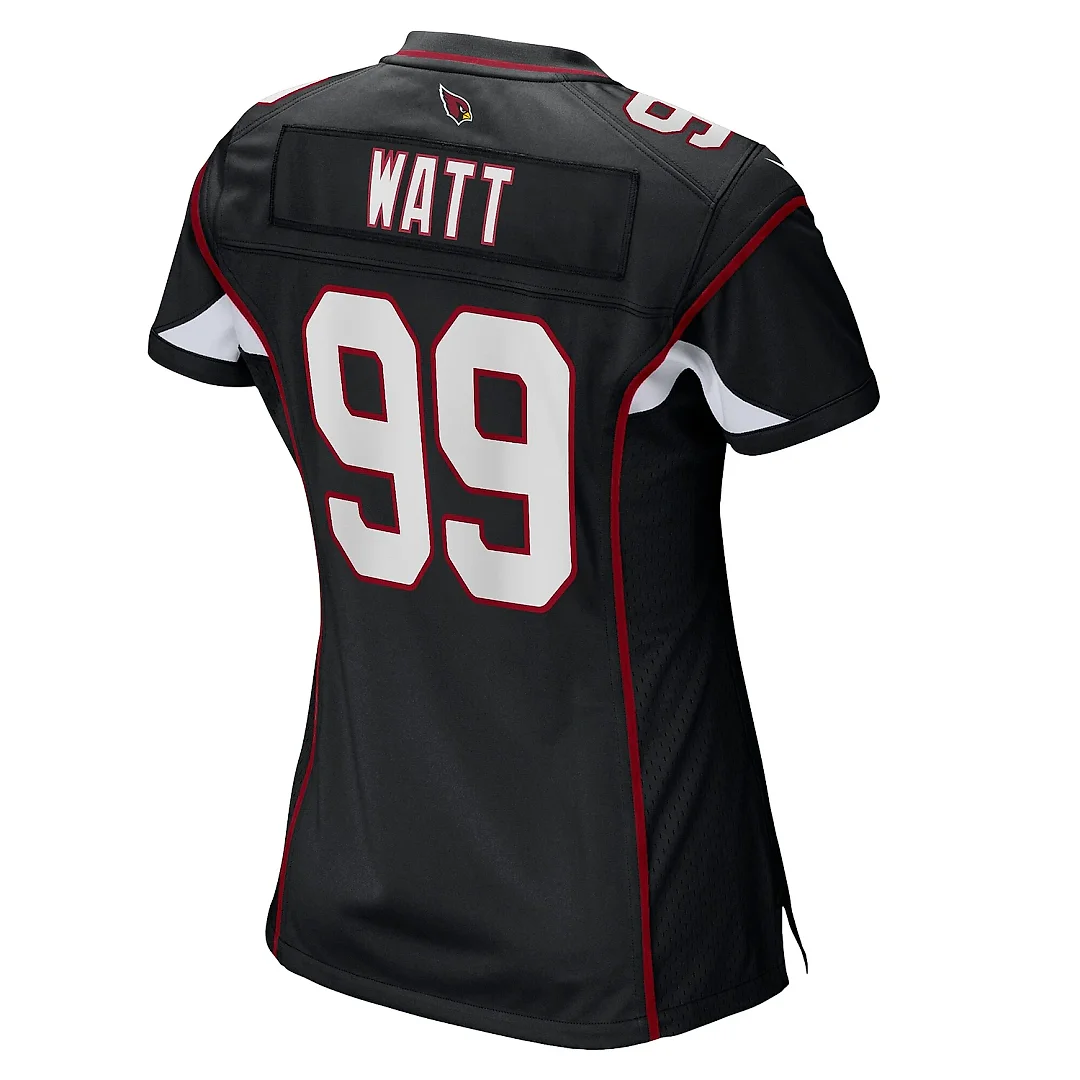 Zennovawear Women's Arizona Cardinals J.J. Watt Black Alternate Game Jersey