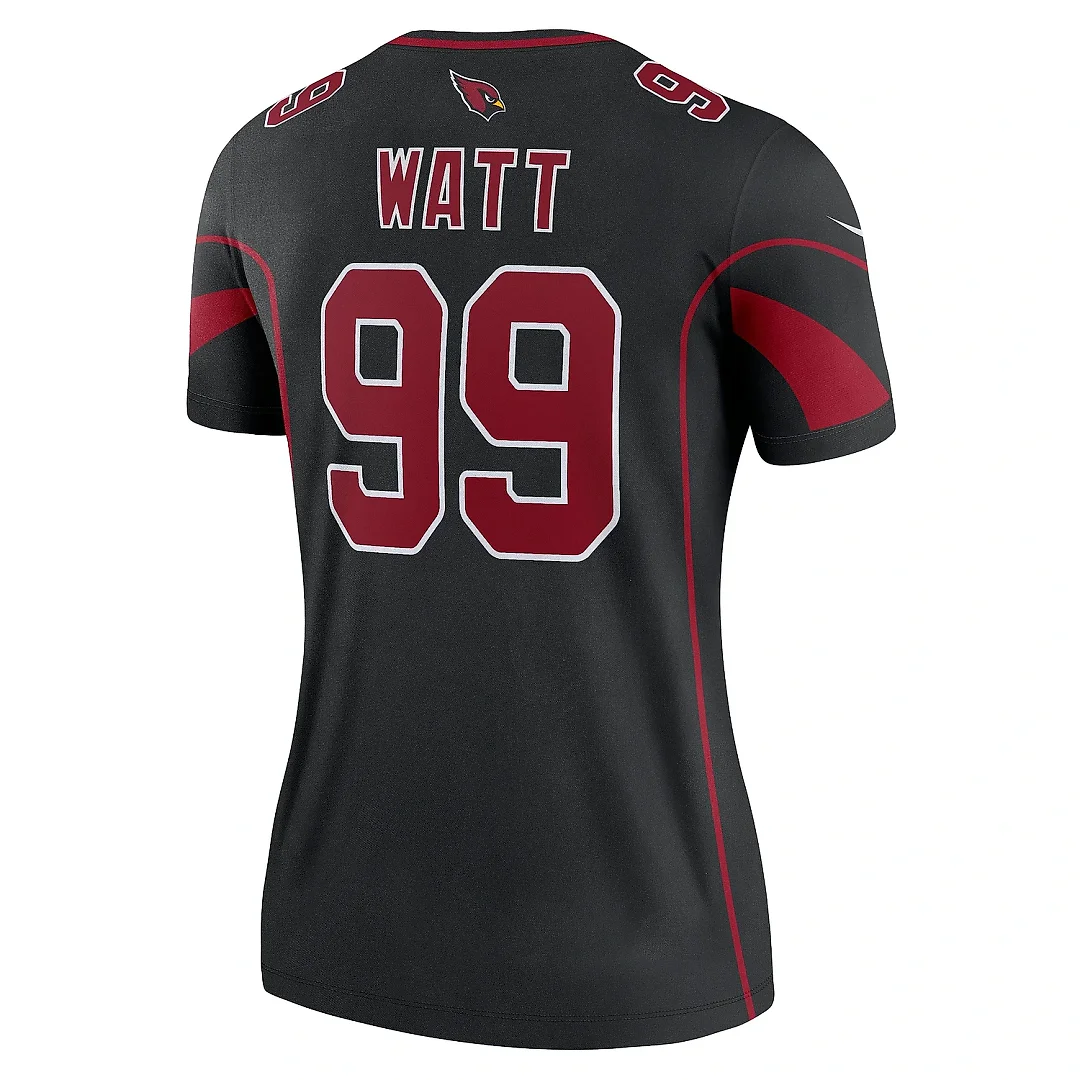 Zennovawear Women's Arizona Cardinals J.J. Watt Black Alternate Legend Player Performance Top