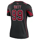 Zennovawear Women's Arizona Cardinals J.J. Watt Black Alternate Legend Player Performance Top