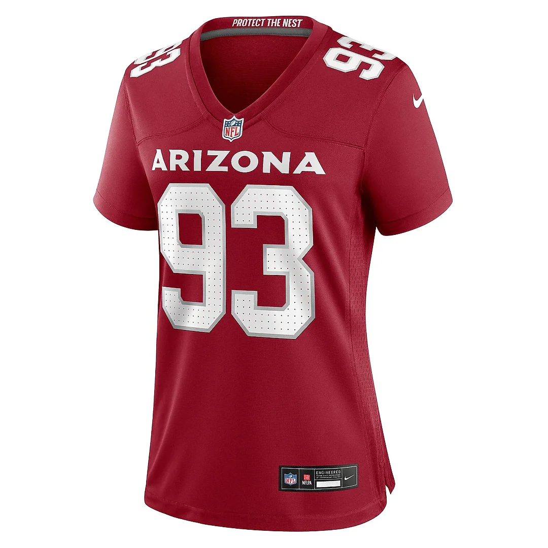 Zennovawear Women's Arizona Cardinals Justin Jones Cardinal Game Jersey
