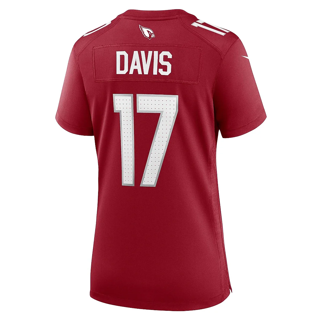 Zennovawear Women's Arizona Cardinals Kaden Davis Cardinal Team Game Jersey