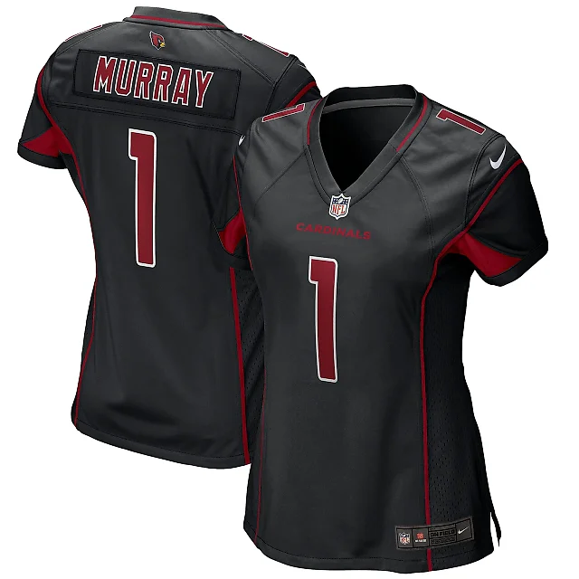 Zennovawear Women's Arizona Cardinals Kyler Murray Black Alternate Game Player Jersey
